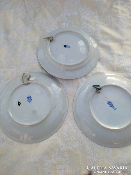 3 pieces retro lowland porcelain wall plate