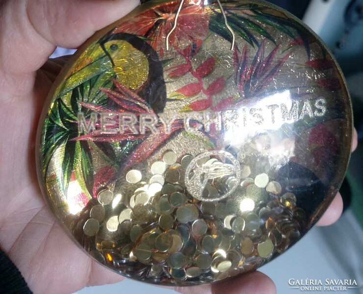 12 cm magas, különleges holland Vondels üveg karácsonyfa dísz