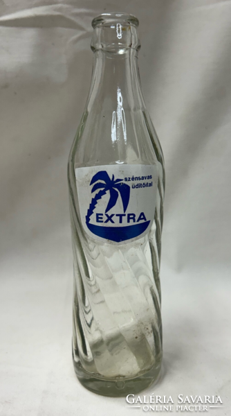 Retro Extra szénsavas üdítő ital üveg szép állapotban 2,5 dl. 22 cm.