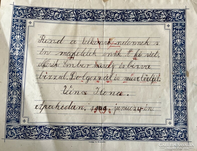 Apahida Erdély 1909!
