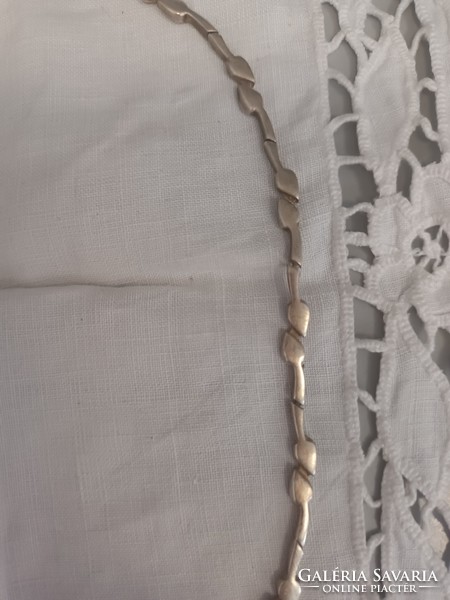 Eladó régi kézműves ezüst szelvényes gyönyörű nyaklánc, nyakék!