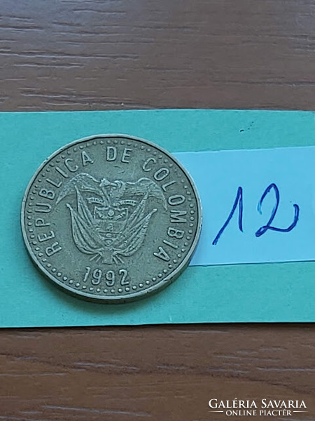 Colombia colombia 100 pesos 1992 brass 12