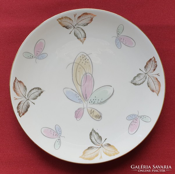 Schumann Arzberg Bavaria német porcelán tányér kistányér süteményes virág mintával