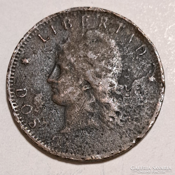 1891. Argentina 2 centavos, (54)