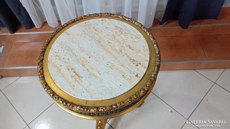 Antique marble top table, mid 19th century