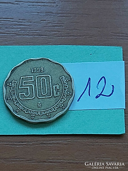 Mexico mexico 50 centavos 1999 aluminum bronze 12