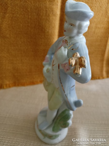 Painted porcelain statue, unmarked 4000 ft