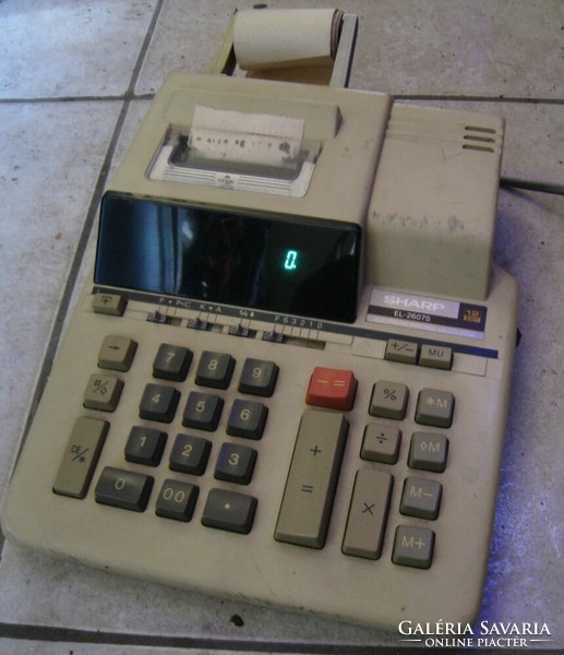 Sharp 2607S elektromos számológép nyomtatóval