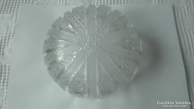 Lead crystal, polished bowl, flawless