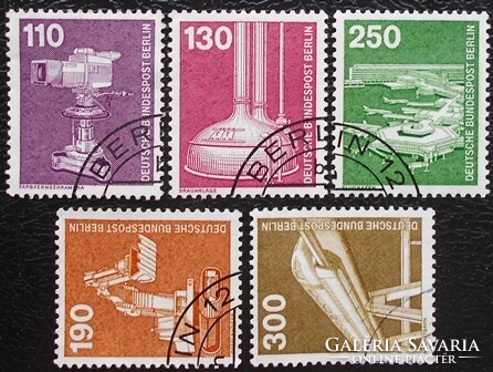 Bb668-72p / Germany - Berlin 1982 industry and technology stamp set stamped
