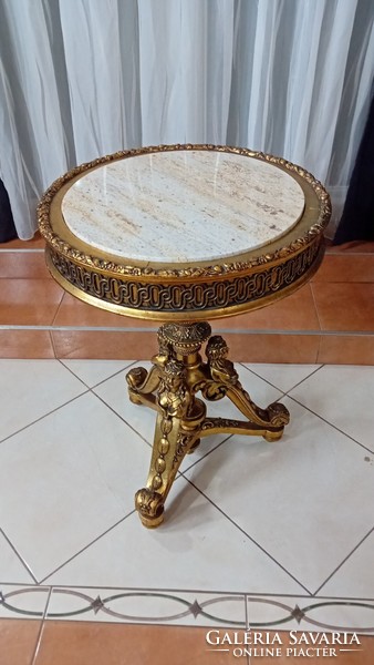 Antique marble top table, mid 19th century