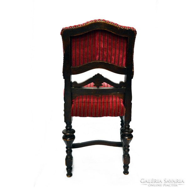 Bordó plüss kárpitos barokk jellegű szék