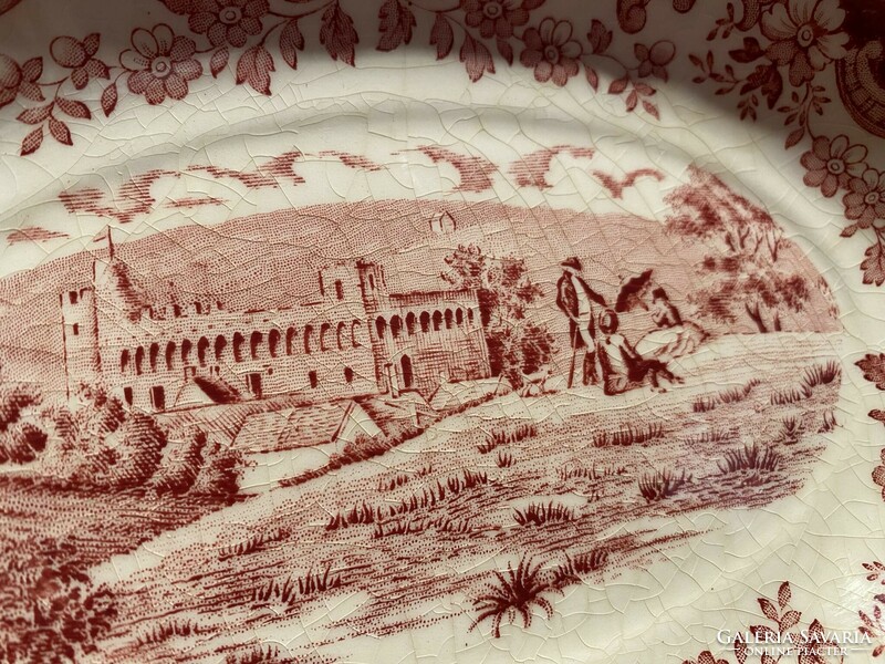 Beautifully limed - the royal worcester 1790 avon scenes palissy - smaller oval tray