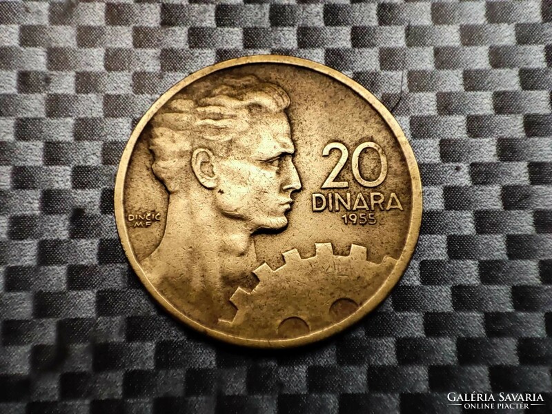 Yugoslavia 20 dinars, 1955