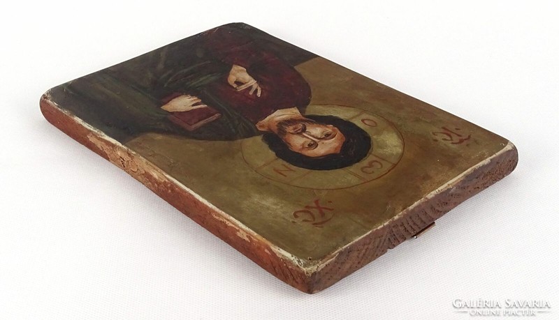 1Q822 pantocrator painted wooden board icon 25 x 16.5 Cm