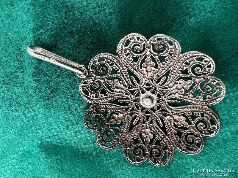 Vintage Hungarian silver pendant