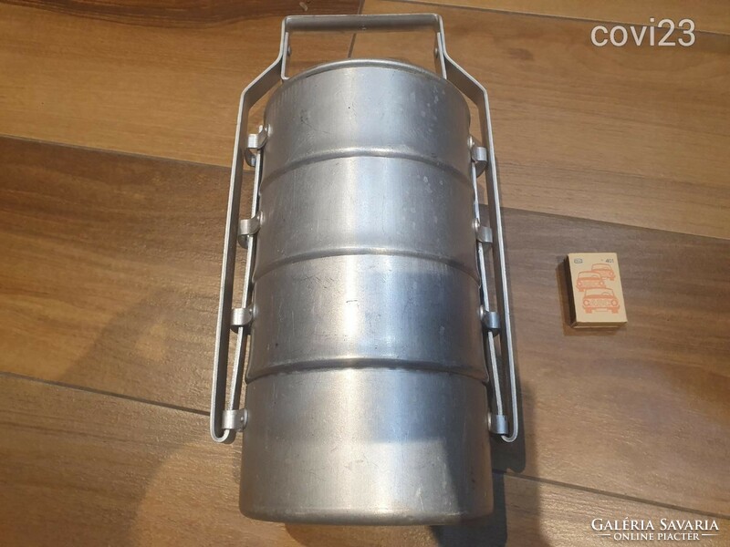 Retro aluminum food barrel, food barrel, decoration, unbroken, in the condition before cleaning :)