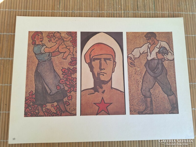 The art of the Hungarian Council Republic. 2. HUF 2,500 per piece.