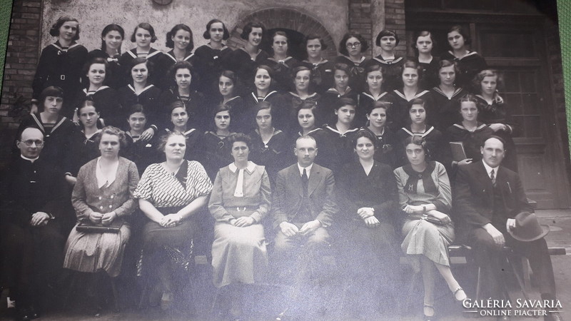 Antik leányiskolai csoportkép fotó  20X15cm mint a képeken