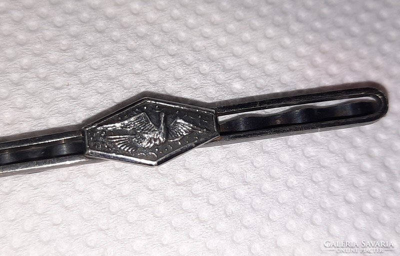 Old, rare 900 silver pigeon tie clip, ornament
