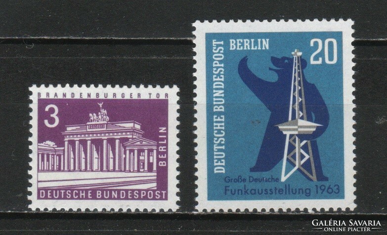 Postatiszta Berlin 1073 Mi 231-232   1963 teljes év     0,80 Euró