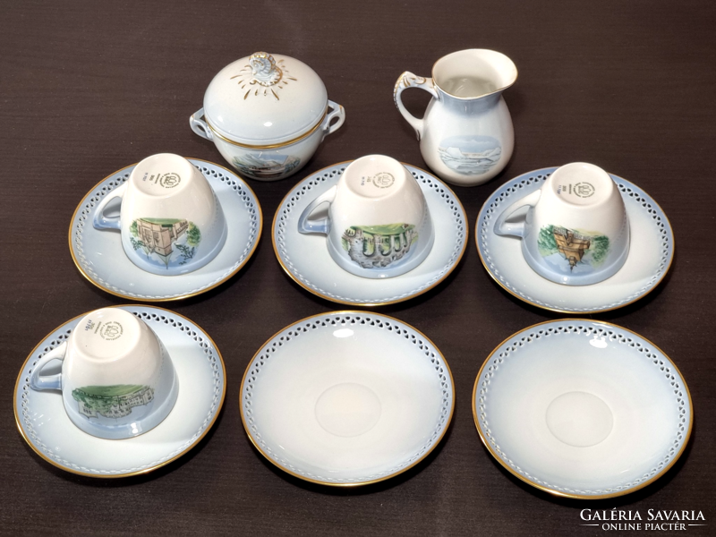 *Bing&grondahl denmark, copenhagen porcelain tea set elements, accessories, 1970s.