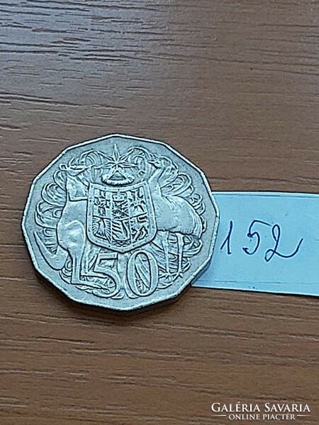 Australia 50 cents 1971 copper-nickel, coat of arms, ii. Queen Elizabeth, 152.