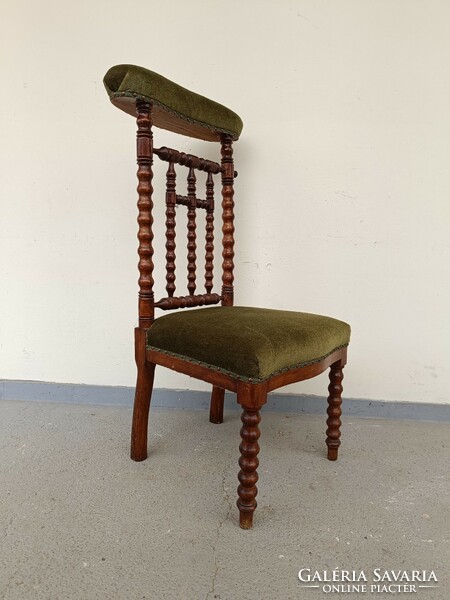 Antik térdeplő imaszék ima szék keményfa faragott keresztény bútor 717 8512