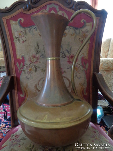Vintage nice shaped large copper jug