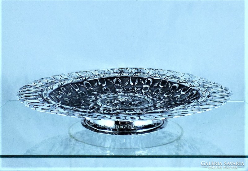 A curiosity!!! Sumptuous antique silver decorative bowl, Munich, 1670!!!