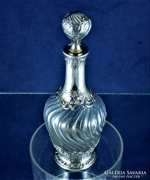 Wonderful antique silver bottle, Paris, ca. 1880!!!