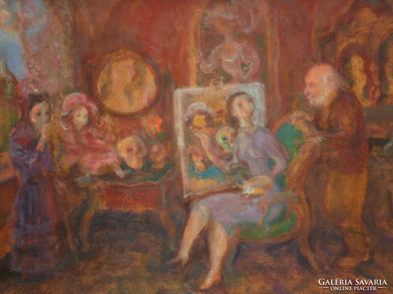 Szabó Vladimir (1905-1991) : Lecke festésből