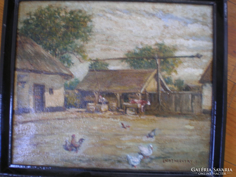 Marked painting. Mid-20th century