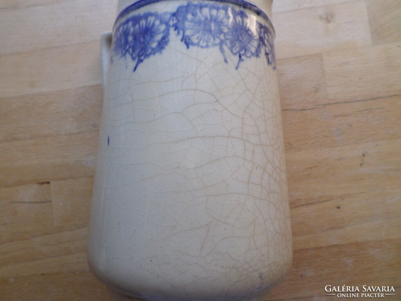 Régi-antik fajansz kancsó kiöntő - 1,3 liter