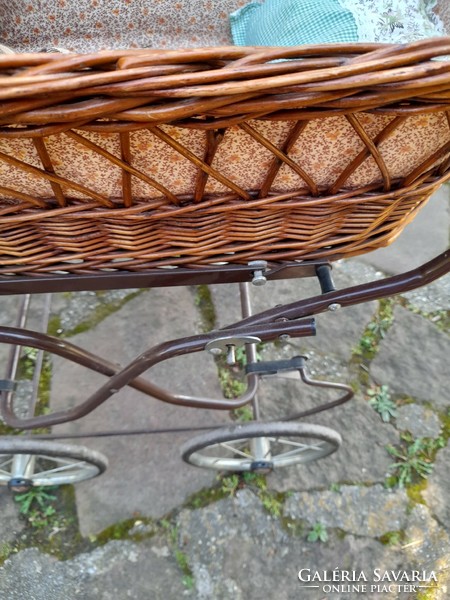 Toy pram retro, 70s, fully collapsible, the basket is removable, considering its age, in very good condition