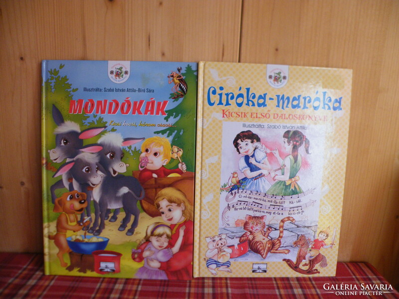 Storybook 2 pcs: nursery rhymes-little car, three little boys; sorghum-maróka- the children's first song book