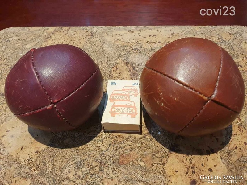 Retro leather small balls balls social real cooper bouncer
