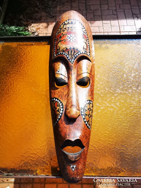 African wood wall mask