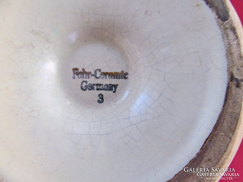 ~1950~ Fohr-ceramic Germany - marked, German porcelain vase (20 cm) mid-century