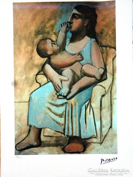 Picasso Anya gyermekével