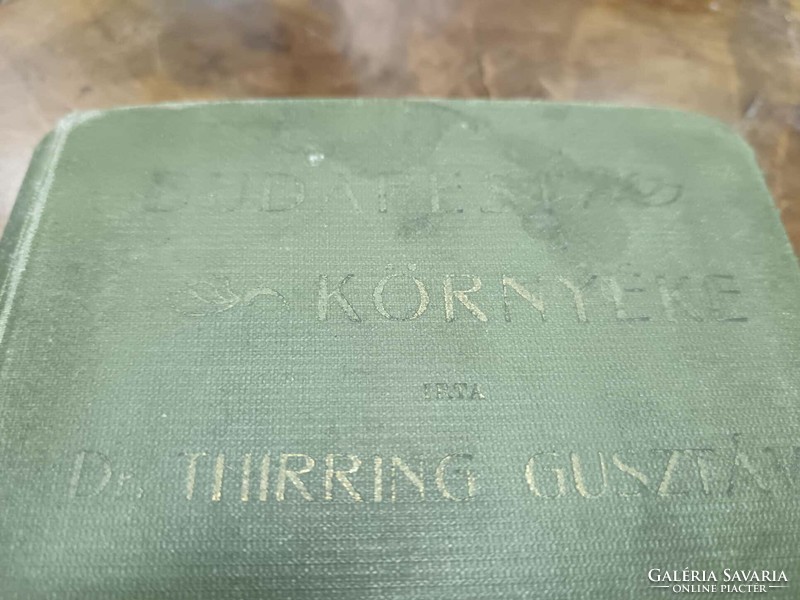 Budapest area, dr. Gusztáv Thirring, year of publication 1900 in cloth binding