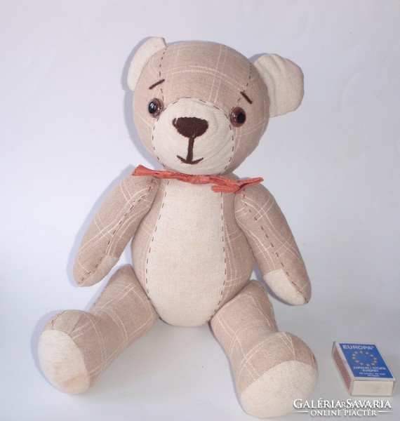Very cute, handmade, handcrafted, vintage, shabby chic style toy teddy bear, teddy bear, bear