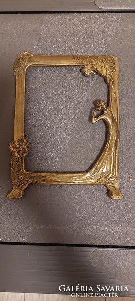 Art Nouveau copper picture frame