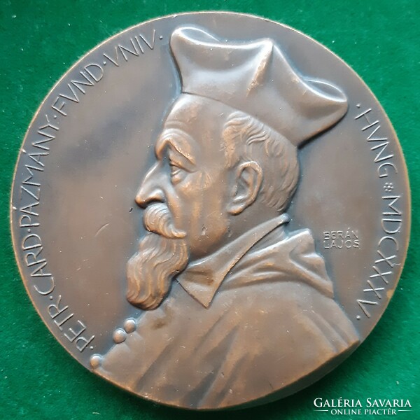 Lajos Berán: péter pázmány 1935, bronze medal