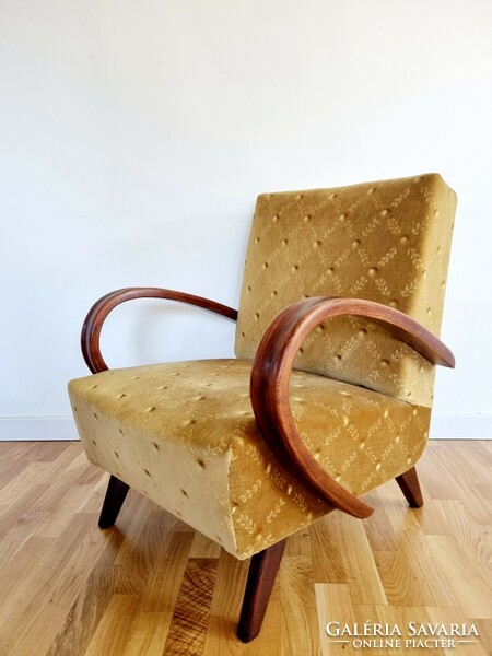 Mid-century Halabala karosszék, fotel