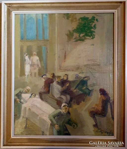 Győrfy k. József (Budapest, 1899 - ) patient waiting room