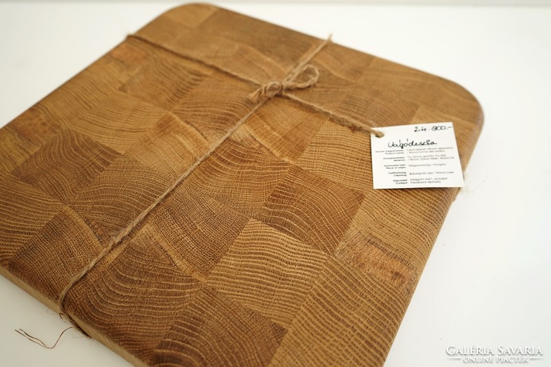 Solid oak cutting board / checkered / unique / quality