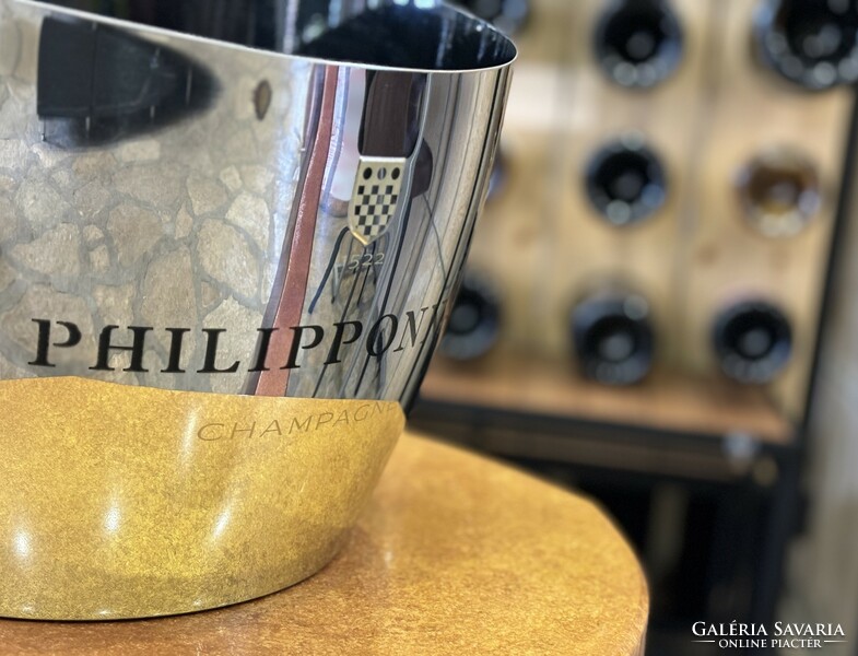 Champagne Philipponnat 1552 nagy méretű pezsgőhűtő jégkád - Pezsgős bárfelszerelés Franciaországból
