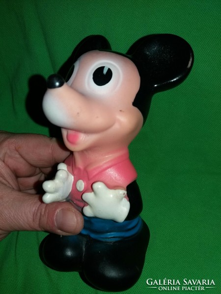 Antik eredeti körpecsétes DISNEY Miki Mouse , Miki egér figura pazar állapotba 17 cm a képek szerint