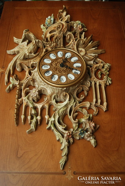 Neobaroque Venetian baroque wall clock